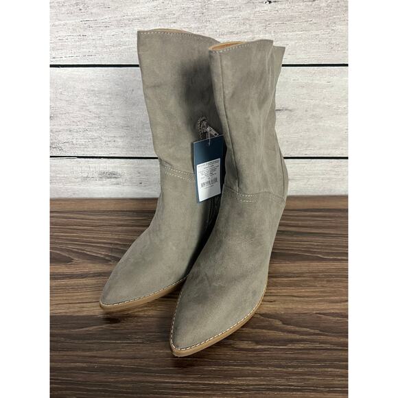 NWT Ladies Universal Thread Gray Elaine Mid Shaft Boots - Size 11 - Picture 1 of 3